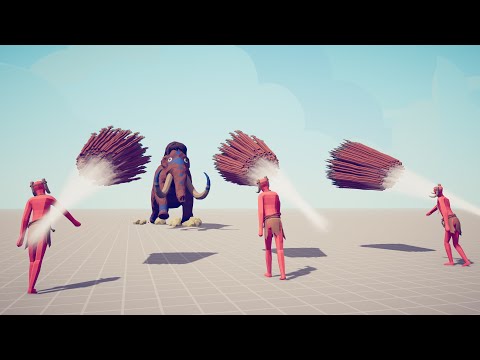 MAMMOTH vs 3x EVERY GOD - Totally Accurate Battle Simulator TABS