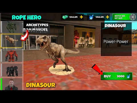 Dinasour In Vice Town | Rope Hero Vice Town | New Update | @hardspider2.0