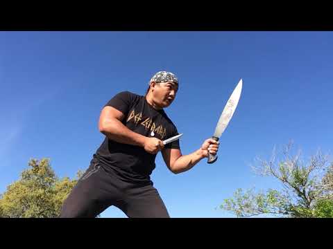 Espada Y Daga with Barong and Kabar knife. April 1 2020