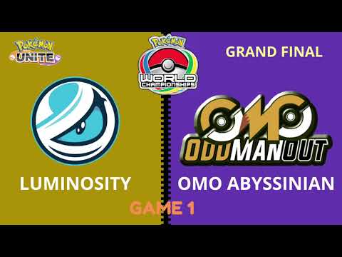 OMO Abyssinian VS Luminosity World Championships Grand Finals  2023 - Game 1 | Pokemon Unite