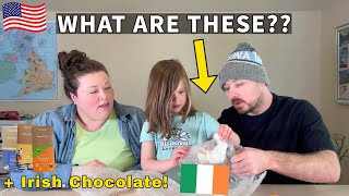 Americans Open Parcel from Ireland & Try Irish Chocolate *First Time*