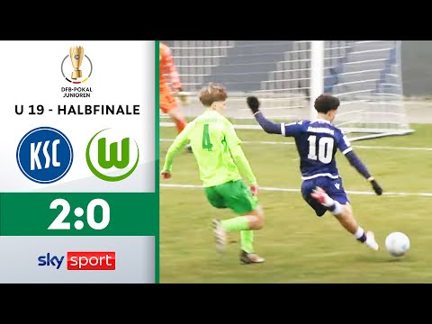 KSC zieht ins Finale ein! | Karlsruher SC U 19 - VfL Wolfsburg U 19 | U 19-DFB-Pokal Halbfinale