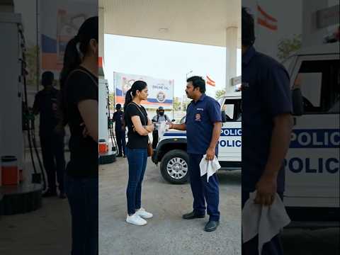 पेट्रोल पंप पर बड़ा घोटाला पकड़ा गया 😳 | लड़की ने मीटर की सच्चाई खोल दी #pertolpunp #police#ytshorts