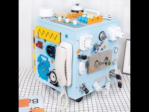 Hot Sale Multi-functional Intelligence busy Box Montessori Wooden Toys