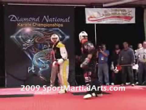 Joe Abboud v Robbie Lavoie - Men's team sparring - 2009 Diamond Nationals