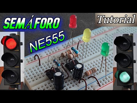 LED traffic light with NE555 ``Traffic lights NE555´´