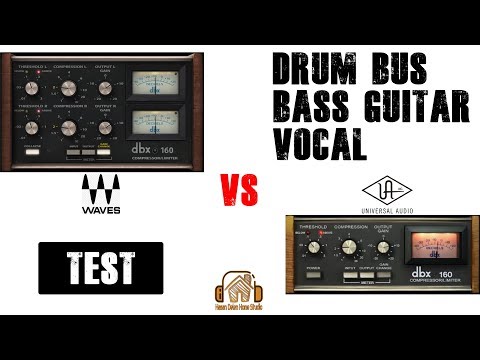 dbx 160 Compressor Plugin Comparison / Plugin Shootout - Uad vs Waves
