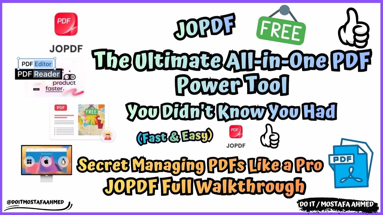 Ultimate All-in-One PDF Power Tool | JOPDF |  Use it now, it's free 👍