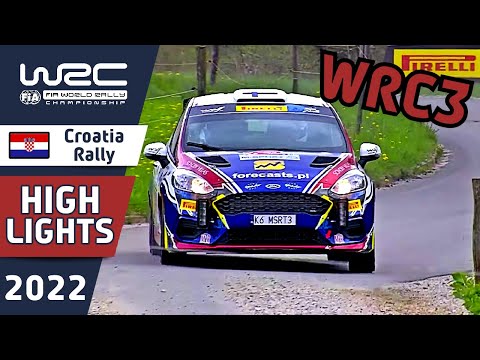 WRC Rally Highlights : Croatia Rally 2022 : WRC3 Day 2