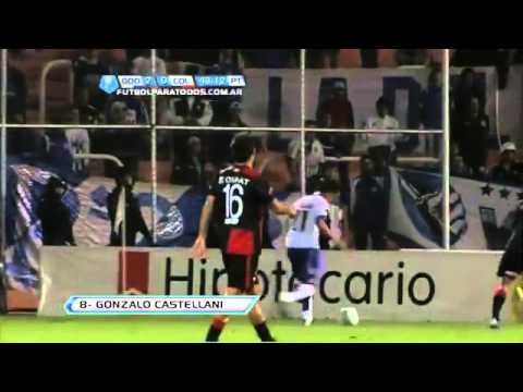 golesya.com gol de Castellani Godoy Cruz 2 - 0 Colón Fecha 12 Torneo Final 2013