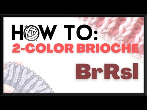 How To Brioche Brrsl Right Leaning Decrease Tutorial With Knittyjo