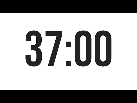 37 MINUTE TIMER - COUNTDOWN TIMER (MINIMAL)