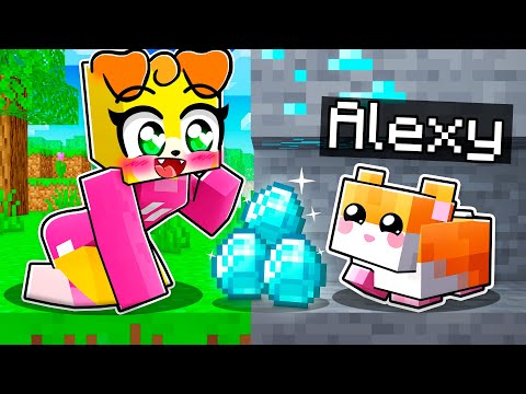 Jugando como un BEBE HAMSTER en Minecraft! 👶🐹