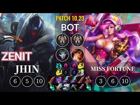 HLE Zenit Jhin vs Miss Fortune Bot - KR Patch 10.23