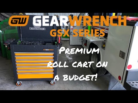 Gearwrench GSX series 35” 7 drawer roll cart review.