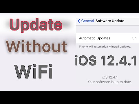 Update iOS 12.4.1 Without WiFi || Update iOS by Using Mobile Data