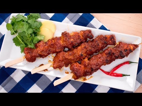Coconut Milk BBQ Chicken Recipe ไก่กอและ | Thai Recipes
