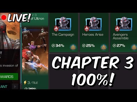 Ultron's Assault: Variant (Hard Mode) Chapter 3 100% Push Part 1 - Marvel Contest Of Champions