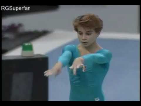 Karine Boucher [FRA] Beam Team Olympics 1988