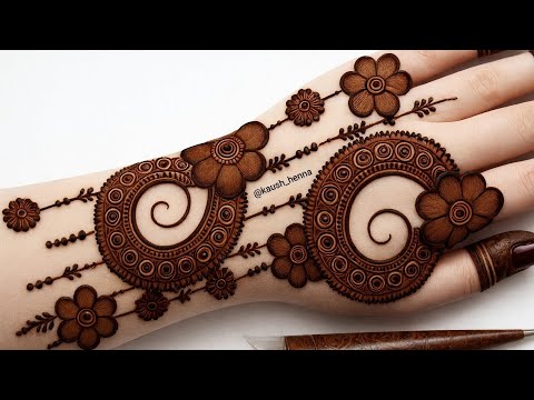 Holi special _simple unique style mehndi design |new easy mehndi design 2026 |mehandi designs|