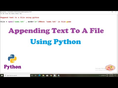 24 Appending Text To A File Using Python Python Tutorial For Beginners