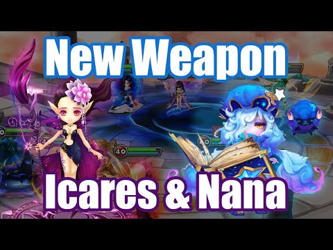 【Summoners War | Curry's RTA】New Weapon Debut!! Icares & Nana, My bruiser team power up!!