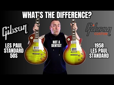 Whats The Difference Gibson USA Les Paul Standard 50s VS Gibson Custom 1958 Les Paul Standard