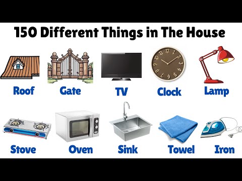 150 Things in the House | Learn Home Vocabulary in English for Kids | Home Items | House Vocabulary