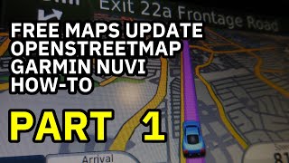 Free maps update for Garmin nuvi howto using OpenStreetMap part 1