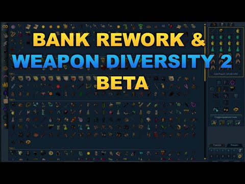 Bank Rework & Weapon Diversity 2 Beta [RuneScape 3]