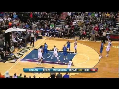Kevin Love draining step-back threes off the dribble vs. the Mavs
