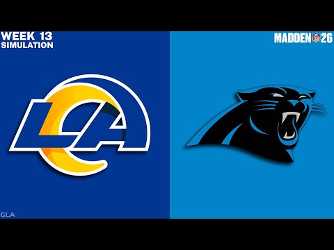 Rams vs. Panthers - Week 13 Simulation - Madden 26 PS5 Gameplay