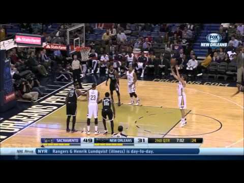 Austin Rivers 3 Assists to Jeff Withey Kings vs Pelicans