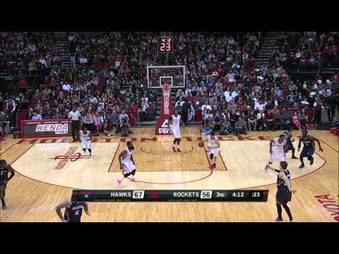 Kostas Papanikolaou Highlights Hawks vs. Rockets 12.20.2014 - 4 Points, 3 Assists