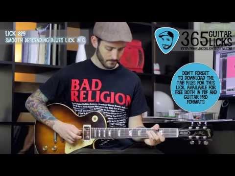 Lick 229/365 - Smooth Descending Blues Lick in C | 365 Guitar Licks Project