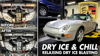 Porsche 993 Dry Ice Cleaning \\ Satisfying Video of Dry Ice Blasting