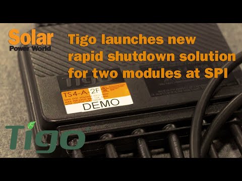 Tigo launches new rapid shutdown solution for two modules at SPI