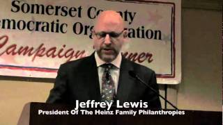 Jeffrey Lewis,  The Heinz Family Foundation,  Somerset County Democrats Gala 10-7-10