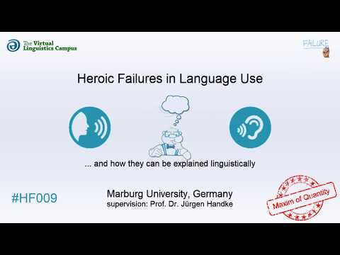 HF009 - Heroic Failures: Maxim of Quantity