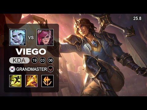 Viego vs Vi Jungle - KR Grandmaster - Patch 25.8 Season 15