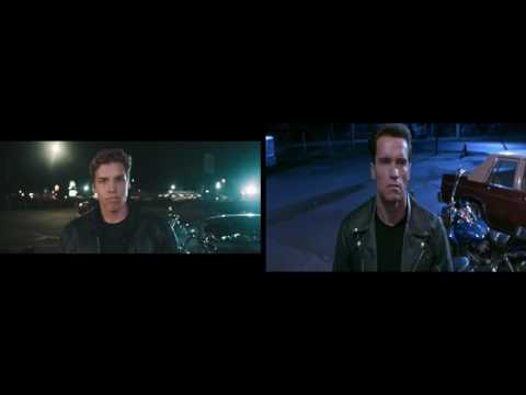 Joseph Baena & Arnold Schwarzenegger Terminator 2 side by side