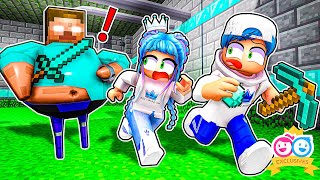 We Have To Escape Herobrines Prison Before He Deletes Us Forever! (Roblox Minecraft)
