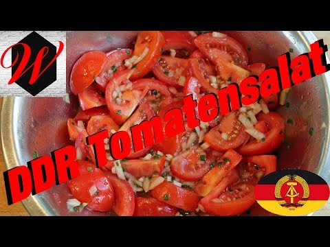 DDR Tomatensalat einfach, schnell und lecker // 4K Video //
