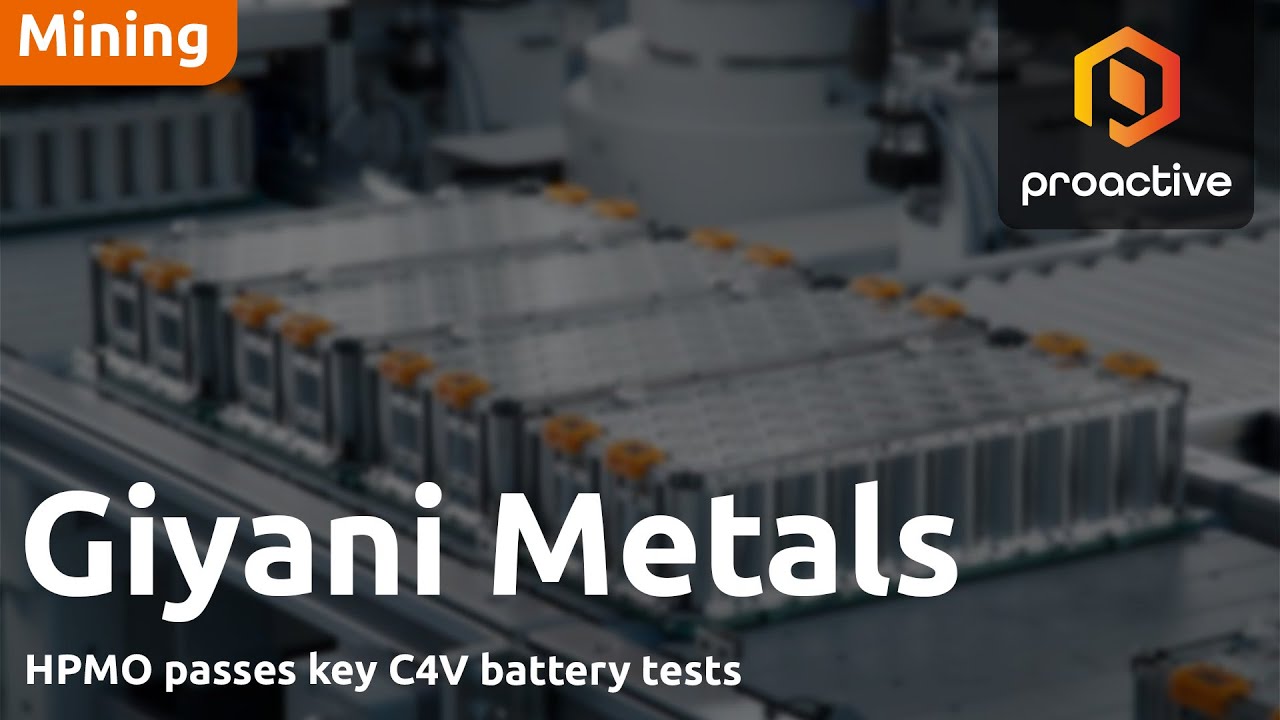 Giyani Metals passes battery testing milestone on path to DFS release