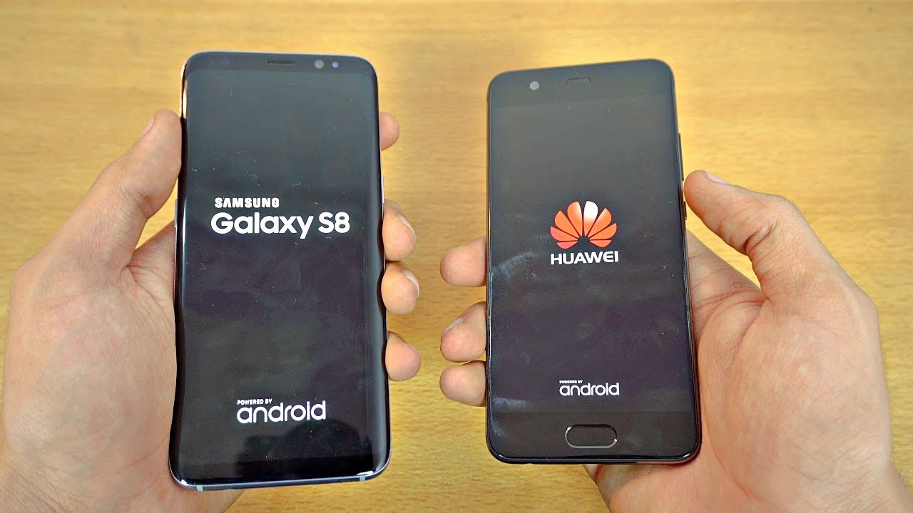 Samsung Galaxy S8 vs Huawei P10 - Speed Test! (4K)