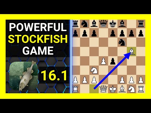 Powerful Stockfish 16.1 Chess Game, Blackmar-Diemer Gambit, Von Popiel Gambit