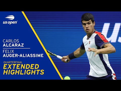 Felix Auger-Aliassime vs Carlos Alcaraz Extended Highlights | 2021 US Open Quarterfinal