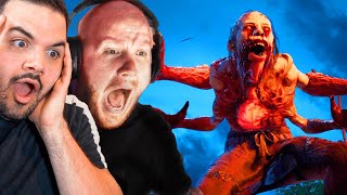 We played a HORROR game for the first time...