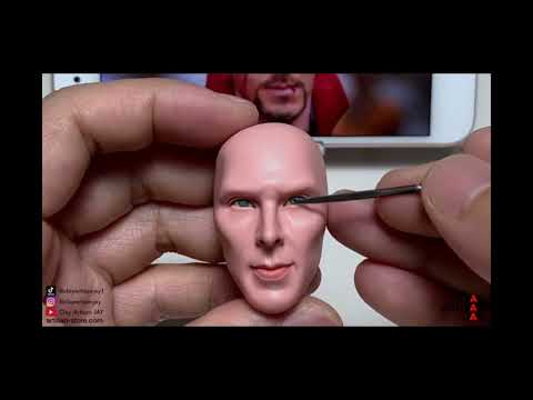 Dr strange ( Benedict Cumberbatch) Clay sculpture the full handmade process
