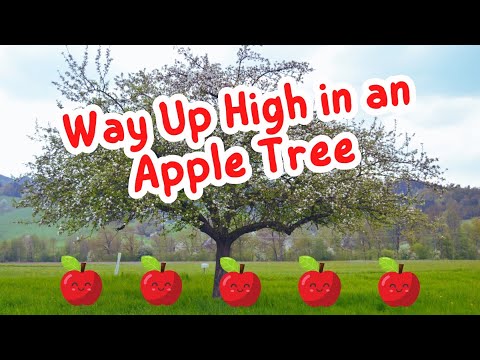Way Up High in an Apple Tree | Five Little Apples Counting Song | Toddler & Preschool Music for Kids